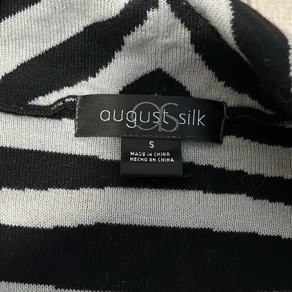 AUGUST SILK Drape Open Sleeveless Vest Animal Print, Size S - Picture 8 of 10